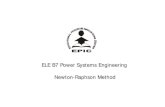 ELE B7 Power Systems Engineering Newton-Raphson Raphson …raelshat/COURSES_dr/eleb7.old/NewNotes/… · Solving Large Power Systems • The most difficult computational task is inverting