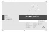 GTA 600 Professional - Bosch Global · Robert Bosch Power Tools GmbH 70538 Stuttgart GERMANY 1 609 92A 3AJ (2017.01) T / 61 GTA 600 Professional de Originalbetriebsanleitung en Original
