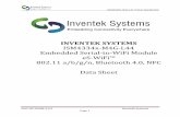 INVENTEK SYSTEMS ISM4334x-M4G-L44 Embedded Serial-to …€¦ · (IWIN) or with Broadcom’s WICEDTM SDK3.1.2 or later. Inventek’s IWIN, AT command set, allows you to quickly establish
