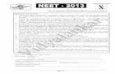 NEET-2013 Question & Solutions - Vidyalankarvidyalankar.org/file/NEET-2013_Question_and_Solutions.pdf · NEET- 2013 : Paper and Solution (6) (Pg. 6) COCl + H2 in presence of Pd-BaSO4
