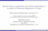 Quality choice, competition and vertical relationship in a ...idei.fr/sites/default/files/medias/doc/conf/inra/papers_2011/jianyu... · Literature and research question Competition