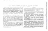Family Study of Atrial Septal Defect · tricular septal defect. Amother with a secundum defect and anomalous venous drainage (No. 117) borea daughterwhoat necropsywasfoundto have