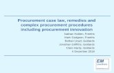 Procurement case law, remedies and complex procurement ...emlawshare.co.uk/wp-content/uploads/2019/02/Procurement-casela… · Amplexor Luxembourg Sarl v European Commission (Case