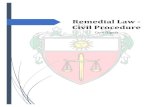 Remedial Law - Civil Procedure · Remedial Law - Civil Procedure Case Digest . DEAN’S CIRCLE 2019 – UST FACULTY OF CIVIL LAW 1 UNIVERSITY OF SANTO TOMAS FACULTY OF CIVIL LAW LIST