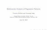 Multivariate Analysis of Regression Patternsindico.ictp.it/event/a09161/session/22/contribution/13/material/0/0.pdf · Multivariate Analysis of Regression Patterns Timothy DelSole