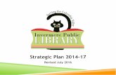 Strategic Plan 2014-17 - Invermere · The IPL is supported by an amazing group of volunteers. The Friends of the Invermere Library is an active group of volunteers who work to raise