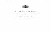 INDEX TO THE HOUSE OF COMMONS PARLIAMENTARY DEBATES€¦ · The index includes entries covering the names of all Members contributing to the Parliamentary business recorded in Hansard,