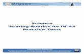 Science Scoring Rubrics for DCAS Practice Tests in ITS · Science Scoring Rubrics for DCAS Practice Tests | 2012 3 Science Grade 10 Summative and EOC Biology Scoring Rubric To earn