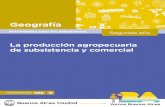 Geografía - Buenos Aires · producción agropecuaria desde las imágenes”, completá el siguiente cuadro comparativo. Aspectos Producción de subsistencia/familiar Producción