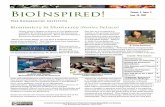 BioInspired! Volume 5, Issue 2 June 20, 2007 The ... · representative of the Biomimicry Institute to conduct a two-day workshop on Biomimicry and also June 20, 2007 Volume 5, Issue