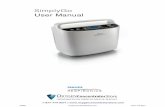 Respironics Simply Go Manual - Oxygen concentrator€¦ · 1 SimplyGo User Manual Introduction Intended Use The Philips Respironics SimplyGo Portable Oxygen Concentrator is for prescription