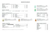 BOISSONS - Restaurant Terre et Mer à Labège (31)terre-et-mer-labege.com/images/carte-terre-et-mer.pdf · boissons coca 33cl 33cl4€00 coca zÉro 100cl33cl 4€00 orangina 25cl