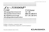 fx-5800P Supplement - CASIO Official Website€¦ · fx-5800P 付録 Tillägg Supplement Suplemento Ergänzung Supplemento J E S G I Sw K Ch Ck   RJA516833-001V01