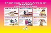 Índice temático 2006 - FNS · El registro de recetas como parte del trabajo etnográﬁ co 29 2 77 Cocina Tailandesa 29 3 112 Menús fáciles de preparar para acampar 29 4 152 Apuntes
