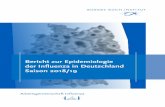Bericht zur Epidemiologie der Influenza in Deutschland ... · ECDC European Centre for Disease Prevention and Control (Europäisches Zentrum für die Prävention und die Kontrolle