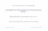 CONDIZIONI DI COMPATIBILITA E CALCOLO DELLEµ SIZIGIE ...damiano/pubs/bicocca2006.pdf · Universitµa di Milano Bicocca, 11 Maggio 2006 CONDIZIONI DI COMPATIBILITA E CALCOLO DELLEµ