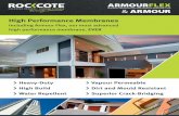 High Performance Membranes - ROCKCOTE Armour... · can be tinted to match any colour; there are literally limitless choices. For best performance, consult rockcote on 1300 736 668