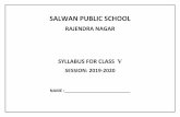 SALWAN PUBLIC SCHOOL 5 SYLL Planner 2019-20.pdf · PREFACE The Salwan Education Trust in keeping with the spirit of National Curriculum Framework (NCF) 2005 recommends that a child’s