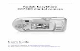 Kodak EasyShare CX7300 digital camera€¦ · 1 1 Getting started Package contents Not shown: Getting Started kit that includes User’s Guide, Start Here! guide, Kodak EasyShare