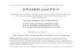 SWORD and PEN - American Combato.com€¦ · to Fairbairn’s “Silent Killing Course” of WWII. THE admonition to “perfect one method” that is expressed in the speech from