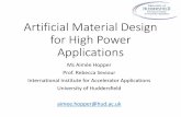 Artificial Material Design for High Power Applicationsece-research.unm.edu/FY12MURI/pdf_Files/AimeeHopperUniversityO… · Artificial Material Design for High Power Applications Ms