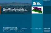 Using FEA to Predict Failure Mechanisms n i RC Shear Waslldoeneet/index_files/2018_Fall_ACI_Final.pdf · Shear wall center portion modeled with Holmquist Johnson Cook concrete model