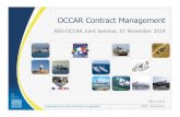 OCCAR Contract Management OCCAR_ASD j… · Organisation for Joint Armament Co-operation Contract Management ‐Presentation Overview 08/11/2019 PMSD -C&P Section P-2 1.General Principles