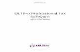 OLTPro Professional Tax Softwareoltpro.com/main/pro/2011userguide.pdf · ON-LINE TAXES, INC. OLTPro Professional Tax Software 2011 User Guide