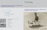 FRAUNHOFER-CENTER FOR HIGH TEMPERATURE MATERIALS … · The Fraunhofer-Center for High Temperature Materials and Design HTL develops materials and components as well as measuring