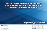 ELT PROFESSIONAL LEARNING COURSES AND SEMINARS /media/files/elt-nysut/elt-files/200108_2020...¢  ELT