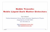 Noble Travails: Noble Liquid Dark Matter Detectorsgaitskell.brown.edu/physics/talks/0703_C2CR07/070228_DM_Noble... · • Limited PMT coverage / Position reconstruction of events
