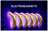 ELECTROMAGNETS - WordPress.com · USING ELECTROMAGNETS – RECYCLING A large electromagnet is used on a recycling plant conveyor belt to pick up and move metal cans. What advantages