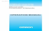 OPERATION MANUAL - Scantime ETHERNET.pdf · The related Ethernet Units Operation Manual Construction of Applications (W421) provides the follow-ing information. Section Contents Section