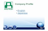 English • Japanese · Company Introduction Our major client Feed mill industries Garment industries • Betagro Agro-Group PCL • Krung Thai Co.,Ltd. • P Charoen PhanFeed Mill