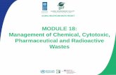 MODULE 18: Management of Chemical, Cytotoxic ...€¦ · MODULE 18: Management of Chemical, Cytotoxic, Pharmaceutical and Radioactive Wastes. Module Overview •Describe sources and