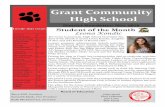 Grant Community High School · PDF file Theatre featuring the music of Danny Elfman! Selections included: Nightmare Before Christ-mas, Spider Man, Tales from the Crypt, Sleepy Hollow,