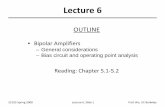 Lecture 6 - University of California, Berkeleyee105/sp08/lectures/lecture6.pdf · EE105 Spring 2008 Lecture 6, Slide 4Prof. Wu, UC Berkeley Input/Output Impedances • The figure