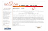 SAAAAC BLAST€¦ · PAGE 3 SAAAAC BLAST SICK LEAVE BANK Members please remember to look at ESS (Employee Self Service) to make sure you had a day taken out for sick leave bank. If