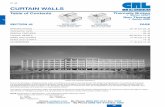 CURTAIN WALLS ALUMINUM - CRL- CURTAIN WALLS J J6 Technical Data ALUMINUM SERIES WIDTH DEPTH GLAZING