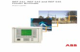 REF 541, REF 543 and REF 545 Feeder terminals€¦ · REF 541, REF 543 and REF 545 Feeder terminals Features •Feeder terminal for protection, control, measurement and supervision