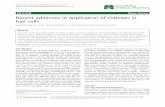 REVIEW Open Access Recent advances in application of ... · REVIEW Open Access Recent advances in application of chitosan in fuel cells Hamideh Vaghari1, Hoda Jafarizadeh-Malmiri1*,