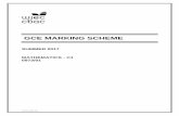 GCE MARKING SCHEME - Jack Tilson · © wjec cbac ltd. gce marking scheme summer 2017 mathematics - c1 0973/01