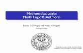 Mathematical Logics Modal Logic: K and moredisi.unitn.it/~ldkr/ml2017/slides/11.ML-K.More.2017.r03.pdf · Mathematical Logics Modal Logic: K and more * Fausto Giunchiglia and Mattia