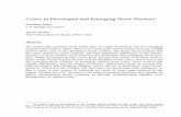 Crises in Developed and Emerging Stock Markets · 2019-12-26 · Crises in developed and emerging stock markets 265 graphs the value of CMAXt from 1970 until the present for the three
