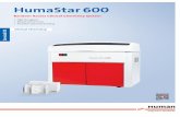 HumaStar 600 - High quality in vitro diagnostic …HumaStar 600 High throughput random access clinical chemistry system HumaStar 600 is compact and versatile Convenient loading of