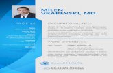 MILEN VRABEVSKI, MDtzarsimeon.bg/wp-content/uploads/2017/03/CV-Milen-Vrabevski.pdf · Part-time medical translator Part-time CRA/conducting & monitoring of clinical studies, QoL projects
