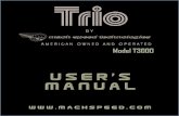 Congratulations on purchasing your Trio Personal …static.highspeedbackbone.net/pdf/t3000manual.pdfCongratulations on purchasing your Trio Personal Media Player! To get the most out