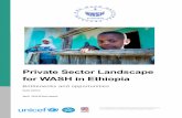Private Sector Landscape for WASH in Ethiopia · 2015-07-23 · Private Sector Landscape for WASH in Ethiopia iii Executive summary Private sector contribution to Ethiopia’s water