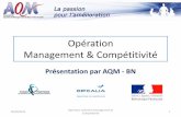 Opération Management & Compétitivité · 2018-03-26 · • Mettre en place une méthode d'analyse du problème (QRQC ou 8D) 30/09/2014 Opération Collective Management et Compétitivité
