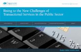 Rising to the New Challenges of Transactional Services in ...€¦ · Rising to the New Challenges of Transactional Services in the Public Sector. Global Public Sector the way we